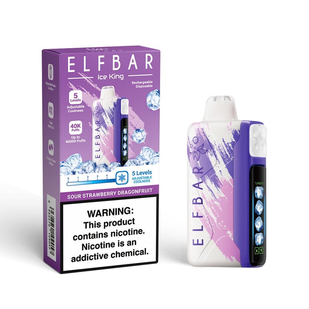 ELFBAR 40.000 ICE KING - Sour Strawberry Dragonfruit